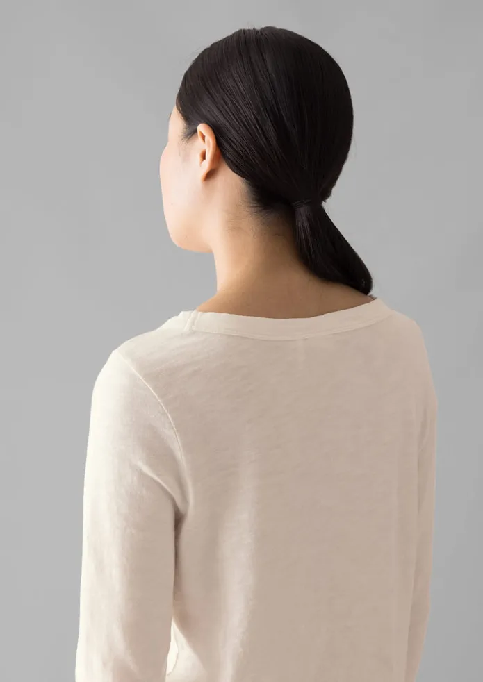 Lia Garment Dyed Boat Neck Tee