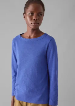 Lia Garment Dyed Boat Neck Tee