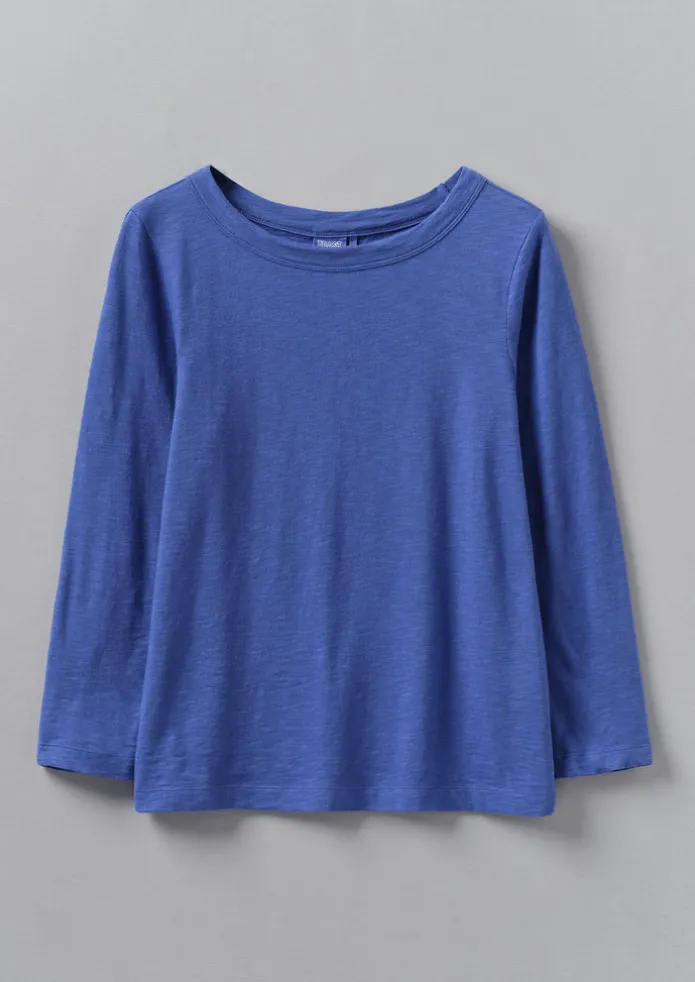 Lia Garment Dyed Boat Neck Tee