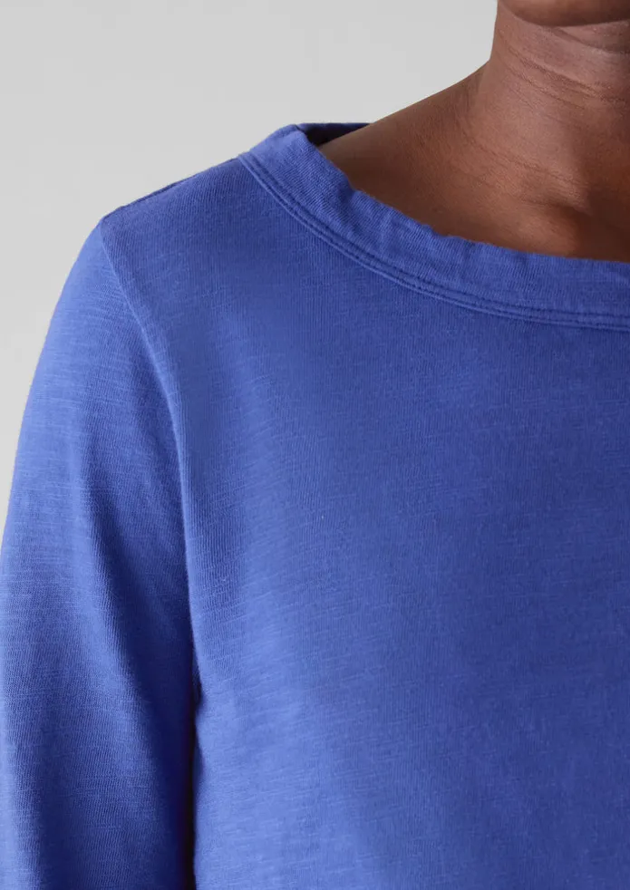 Lia Garment Dyed Boat Neck Tee