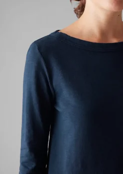 Lia Garment Dyed Boat Neck Tee