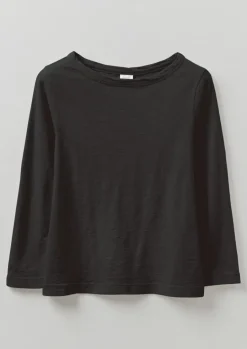 Lia Garment Dyed Boat Neck Tee