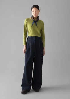 Lia Garment Dyed Boat Neck Tee