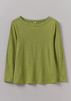 Lia Garment Dyed Boat Neck Tee
