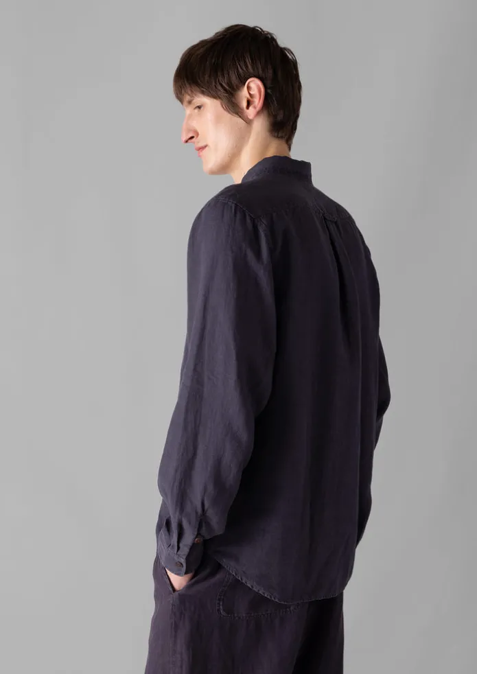 Loop Button Linen Shirt