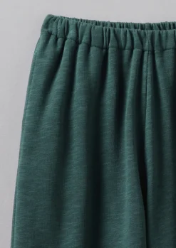Loopback Jersey Wide Leg Trousers
