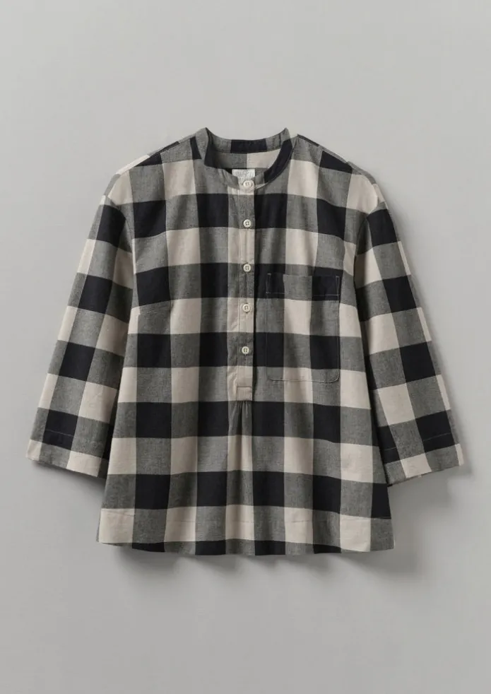 Macro Gingham Cotton Cashmere Shirt