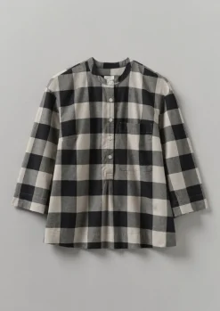 Macro Gingham Cotton Cashmere Shirt
