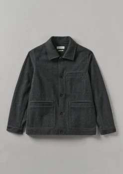 Melton Wool Blend Chore Jacket