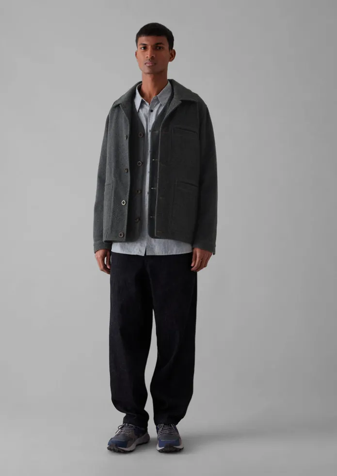 Melton Wool Blend Chore Jacket