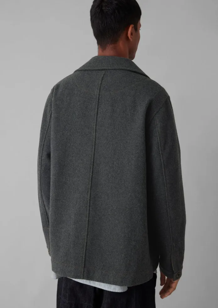 Melton Wool Blend Chore Jacket