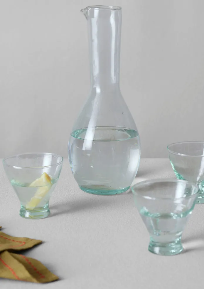 Mini Fluted Moroccan Glasses Set