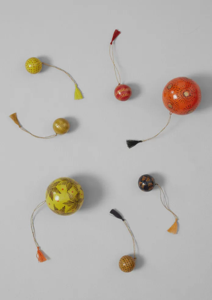 Mini Hand Painted Bauble Set