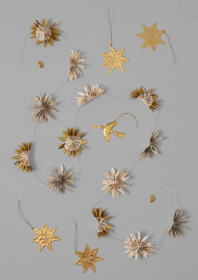 Mini Palm Lokta Paper Garland