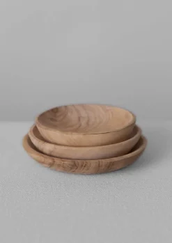 Olive Wood Pinch Pot Set