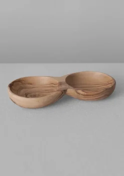 Olive Wood Seasoning Pinch Pot