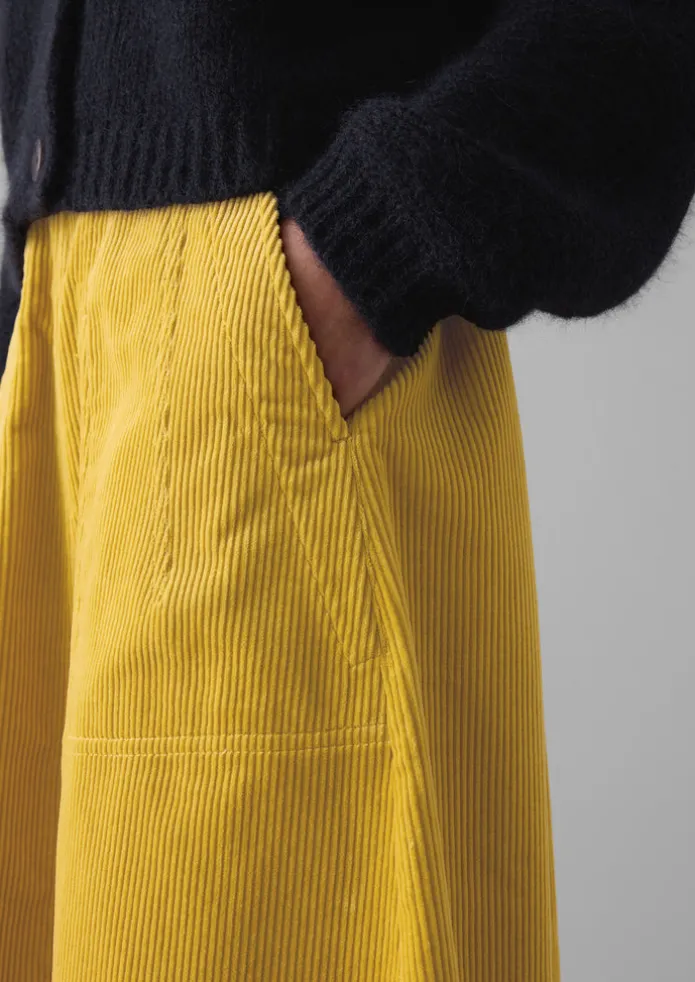 Organic Cord A Line Skirt
