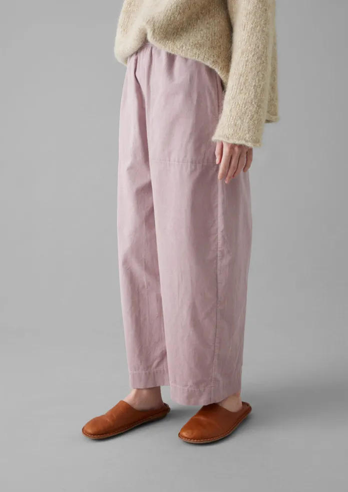 Organic Cord Barrel Leg Trousers