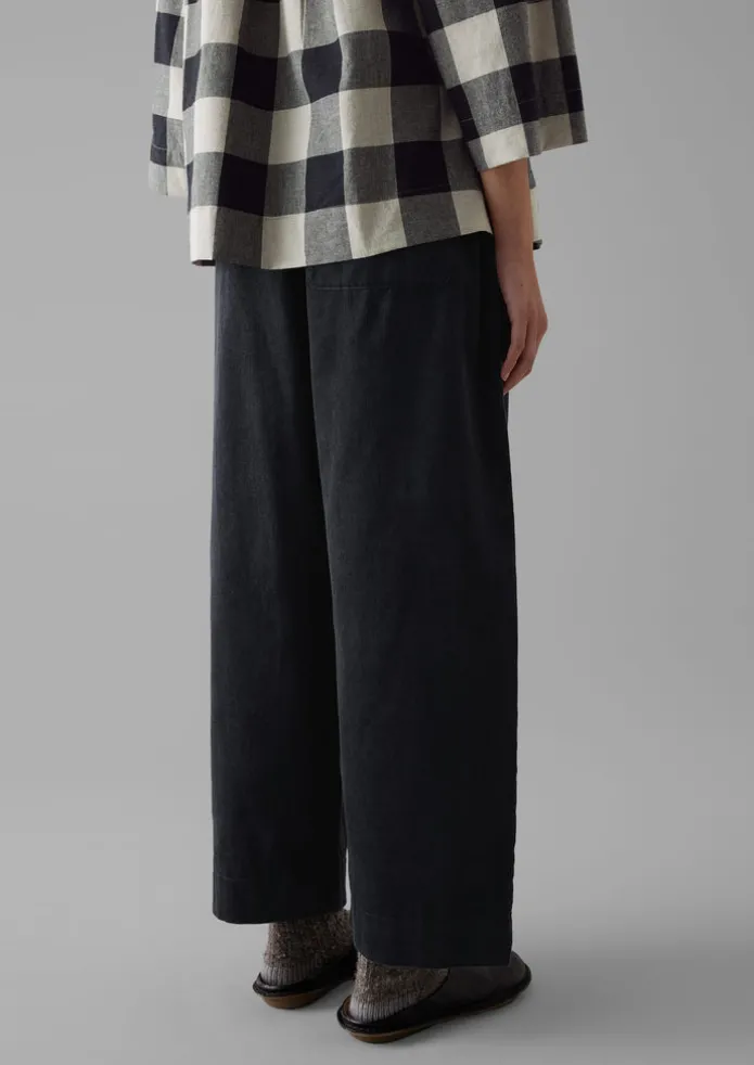 Organic Cord Barrel Leg Trousers