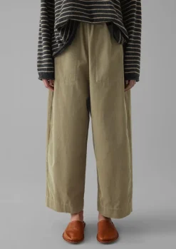 Organic Cord Barrel Leg Trousers