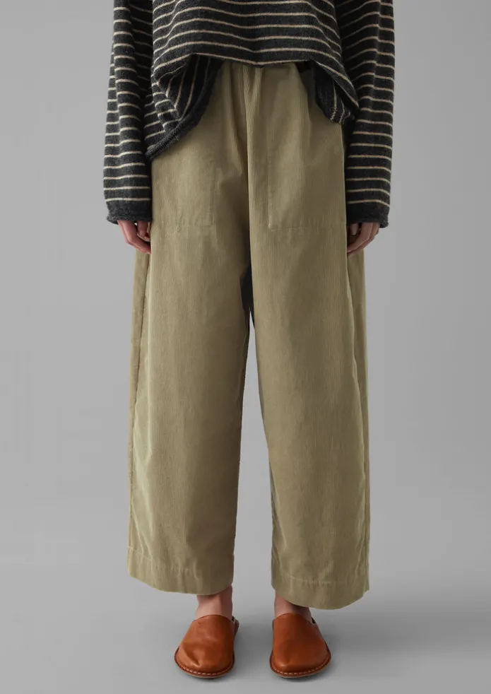 Organic Cord Barrel Leg Trousers