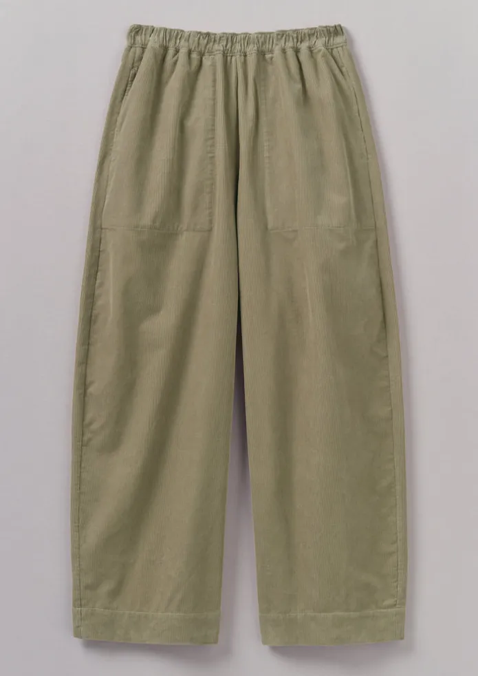 Organic Cord Barrel Leg Trousers