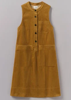 Organic Cord Sleeveless Tunic Dress