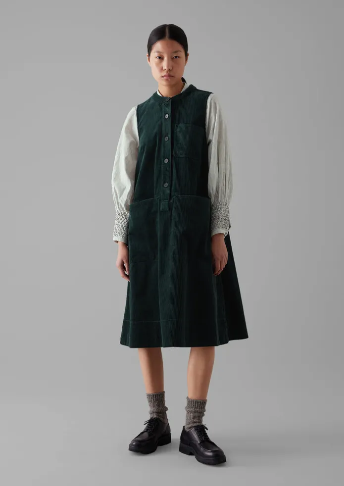 Organic Cord Sleeveless Tunic Dress