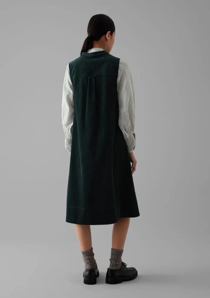 Organic Cord Sleeveless Tunic Dress