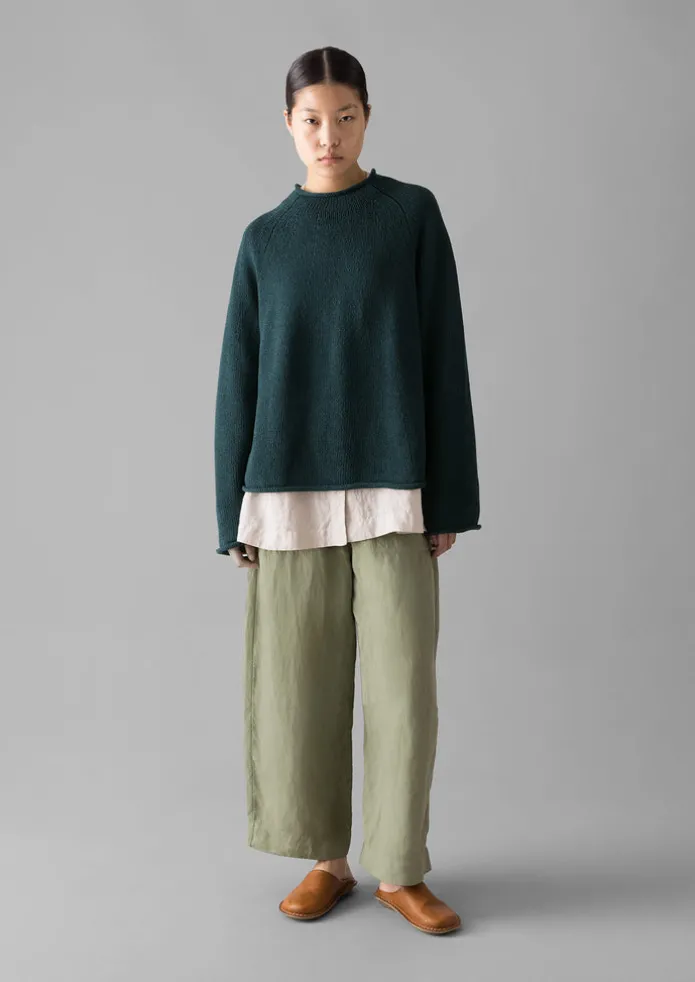 Organic Cotton Linen Easy Sweater