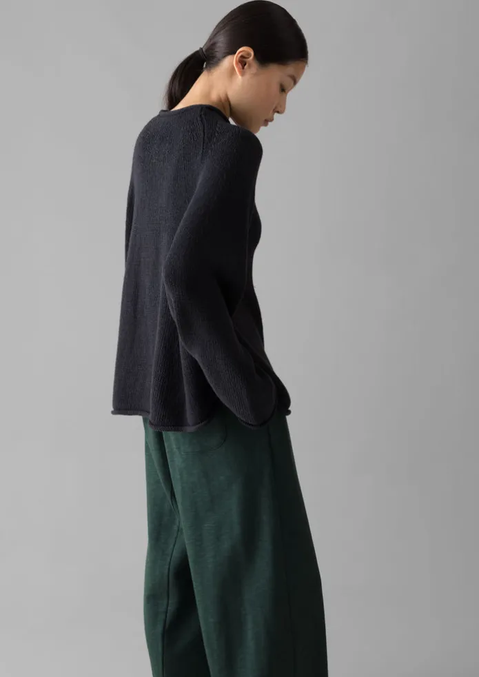 Organic Cotton Linen Easy Sweater