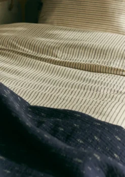 Organic Cotton Pyjama Stripe Duvet Cover