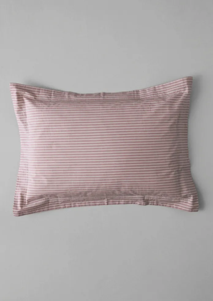 Organic Cotton Ticking Stripe Oxford Pillowcase