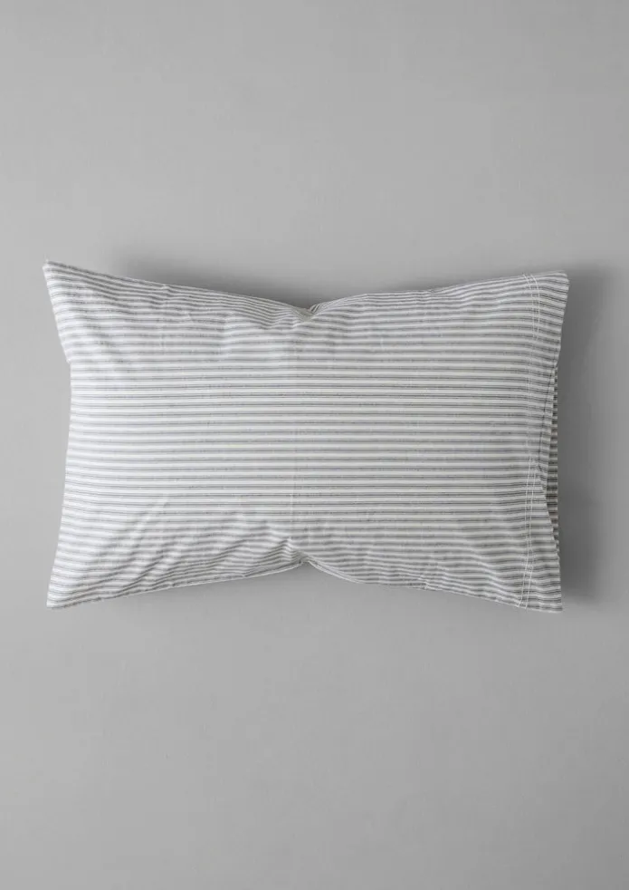 Organic Cotton Ticking Stripe Housewife Pillowcase