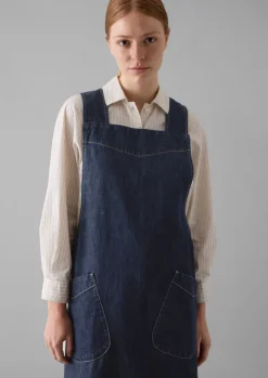 Organic Denim Cross Back Apron