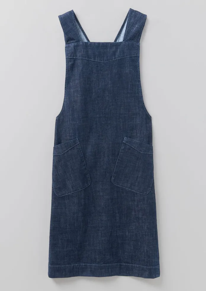 Organic Denim Cross Back Apron