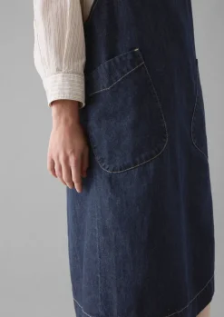 Organic Denim Cross Back Apron