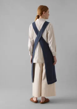 Organic Denim Cross Back Apron