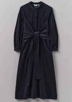 Organic Needlecord Wrap Dress