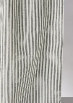 Organic Ticking Stripe Shower Curtain