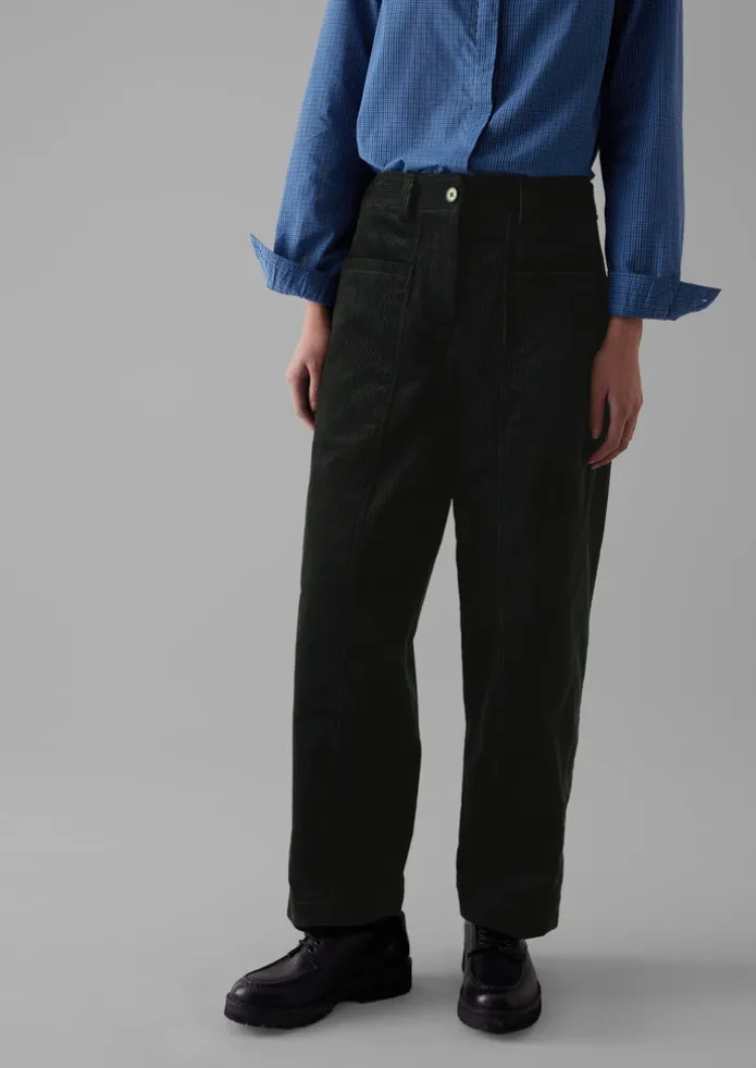 Panelled Organic Cord Trousers