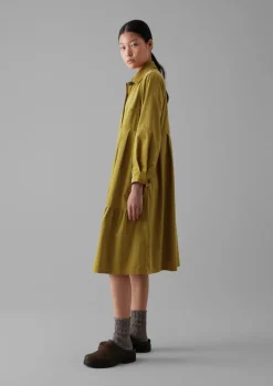 Panelled Organic Needlecord Dress
