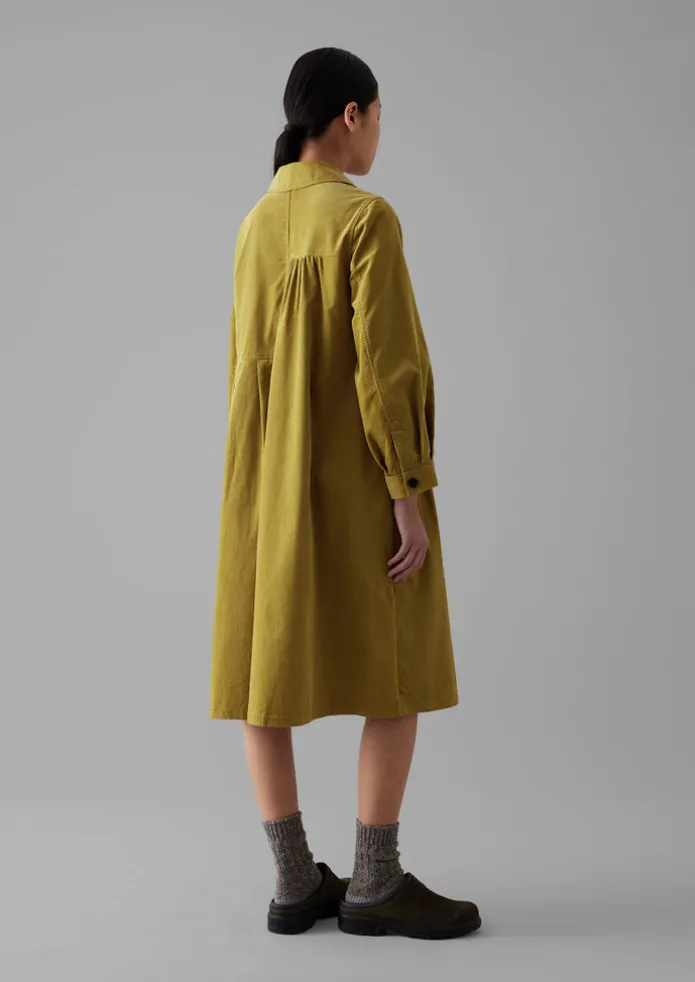 Panelled Organic Needlecord Dress