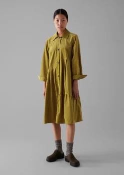 Panelled Organic Needlecord Dress