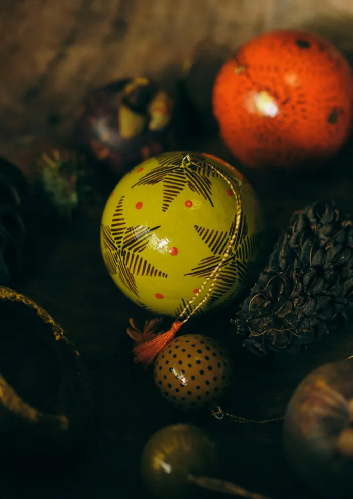 Pointed Star Hand Painted Bauble