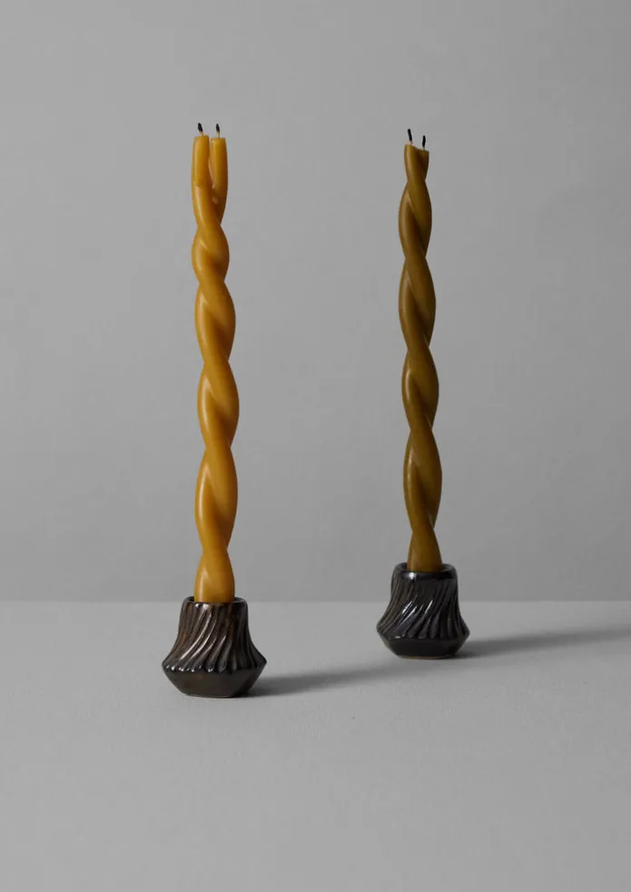 PPP Lab Hand Pinched Stoneware Candle Holder