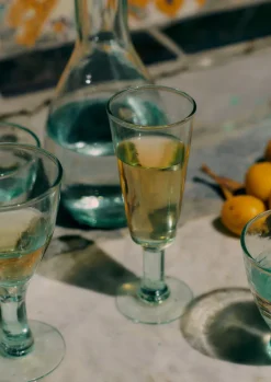 Recycled Bolivian Champagne Glasses Set