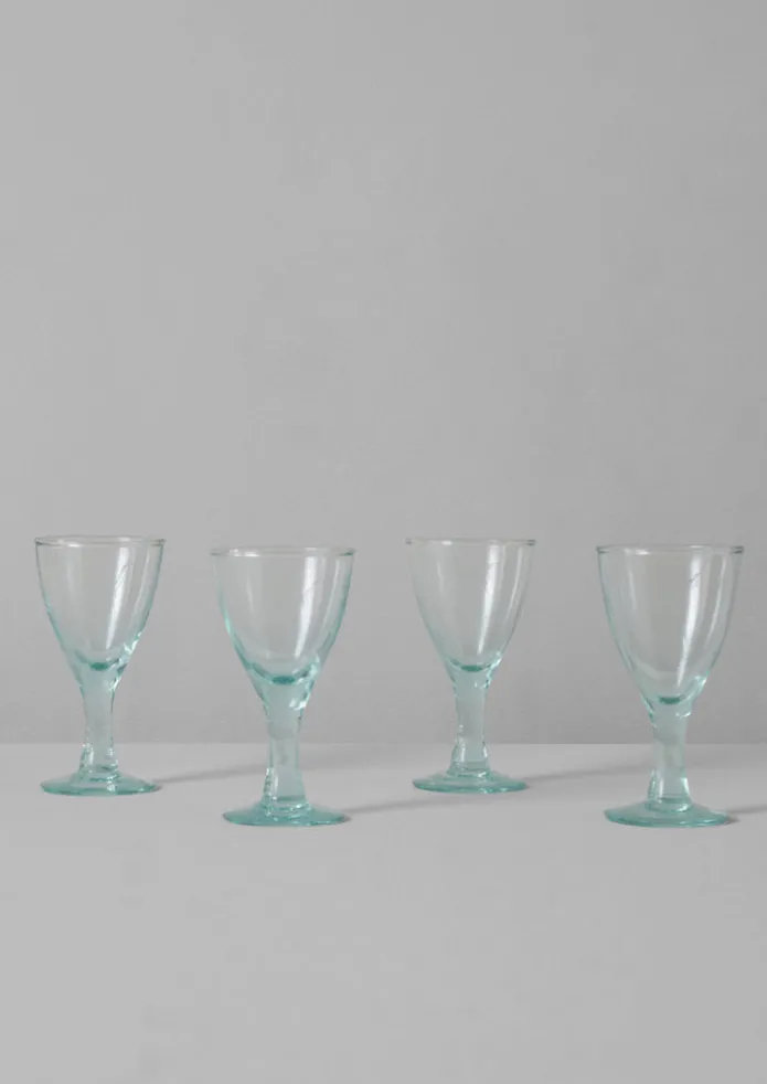 Recycled Bolivian Wine Glasses Set
