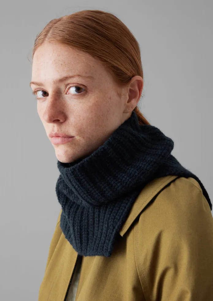 Ribbed Wool Cashmere Snood