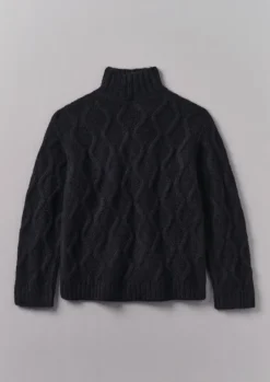 Roll Neck Cable Knit Sweater